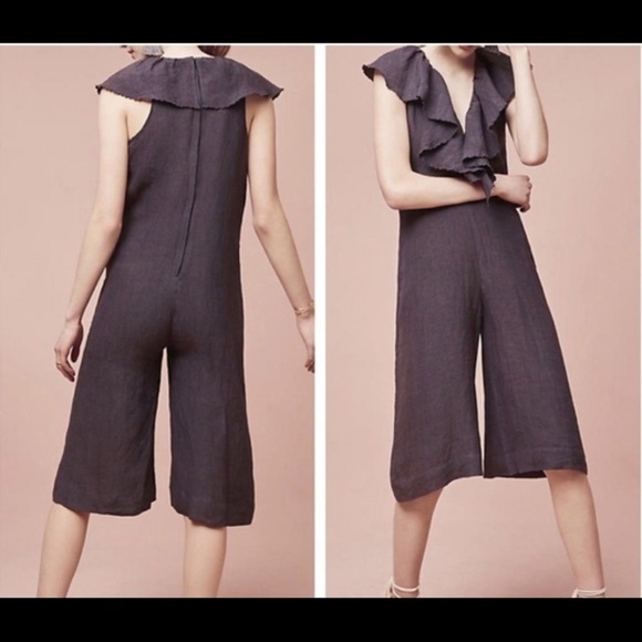 Anthropologie Maria Stanley Cascada Jumpsuit Gray - Picture 2 of 7